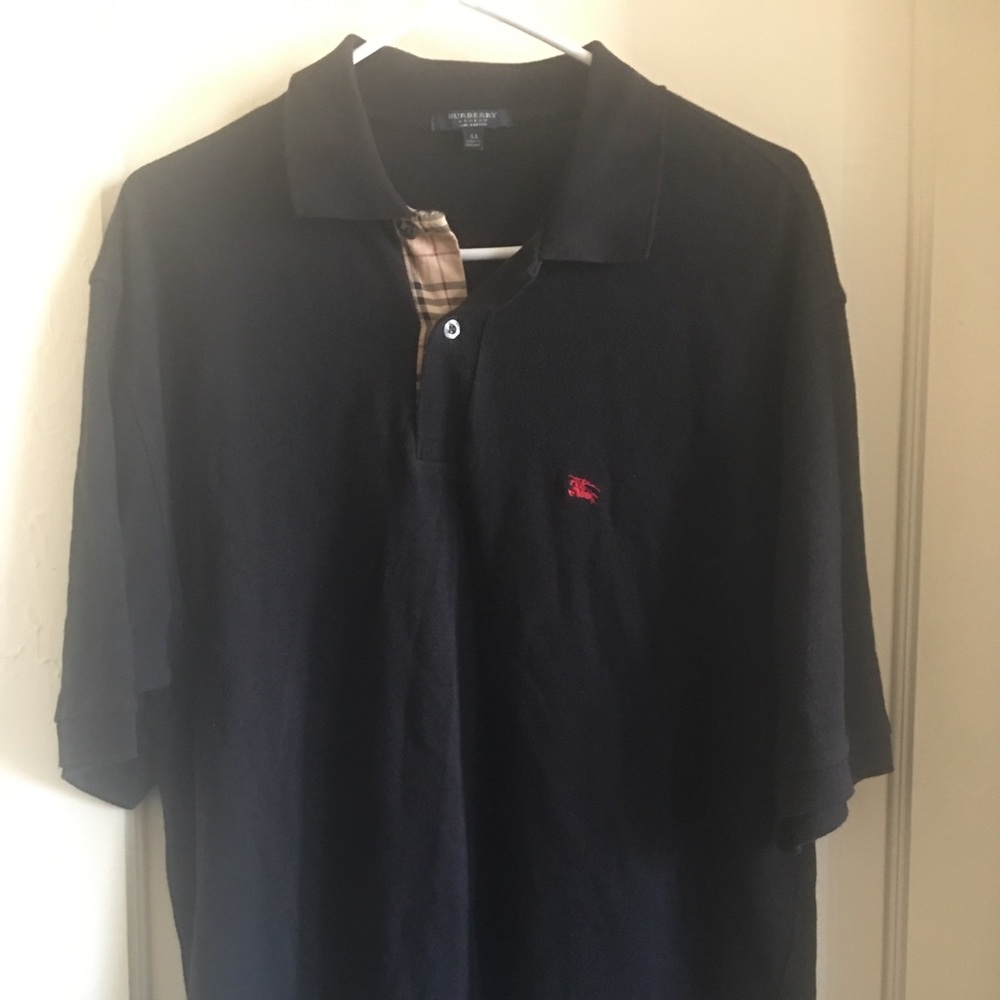 Just in Burberry men’s polo shirt sz XL black